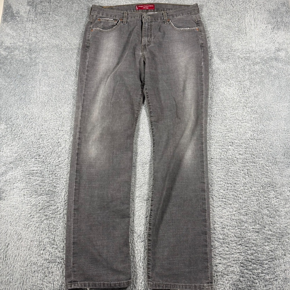 VTG Levi's 505 Jeans Womens 12x31 MIS M Gray Nouveau Straight Stretch USA Made